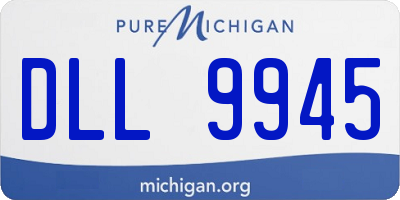 MI license plate DLL9945