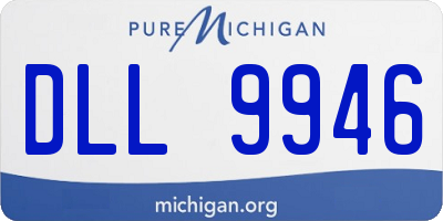 MI license plate DLL9946