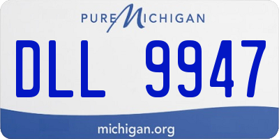 MI license plate DLL9947