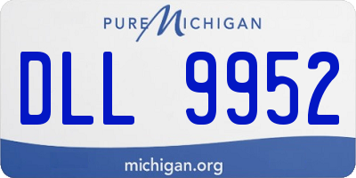 MI license plate DLL9952