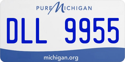 MI license plate DLL9955