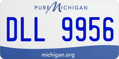 MI license plate DLL9956