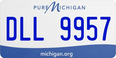 MI license plate DLL9957