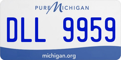 MI license plate DLL9959