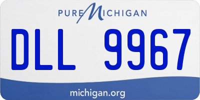 MI license plate DLL9967