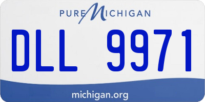 MI license plate DLL9971