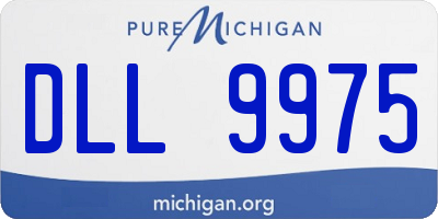 MI license plate DLL9975
