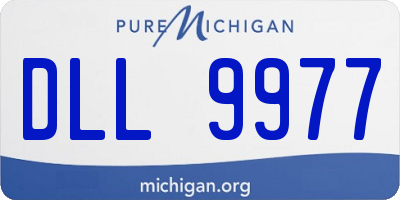 MI license plate DLL9977