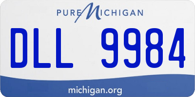 MI license plate DLL9984