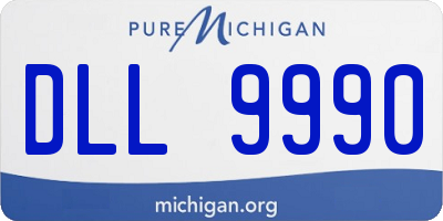 MI license plate DLL9990
