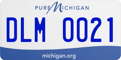 MI license plate DLM0021