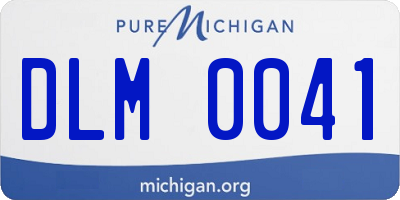 MI license plate DLM0041
