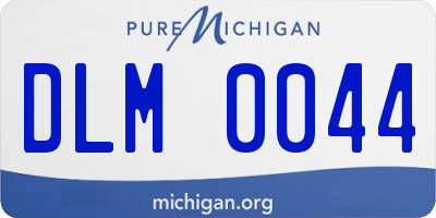 MI license plate DLM0044