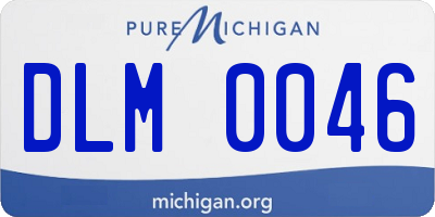 MI license plate DLM0046