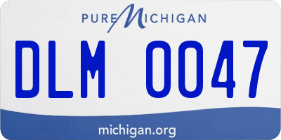 MI license plate DLM0047