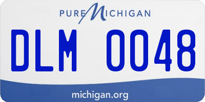 MI license plate DLM0048
