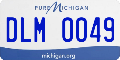 MI license plate DLM0049
