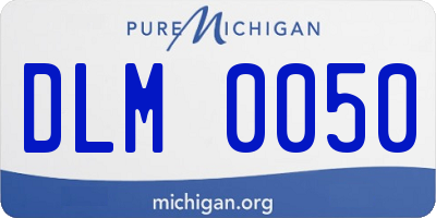 MI license plate DLM0050