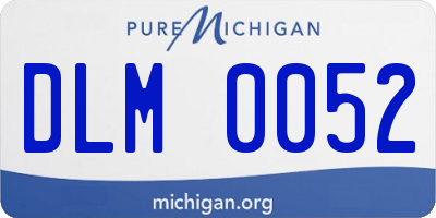 MI license plate DLM0052