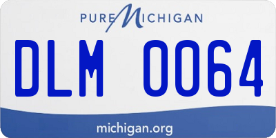 MI license plate DLM0064