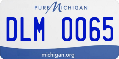 MI license plate DLM0065
