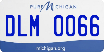 MI license plate DLM0066