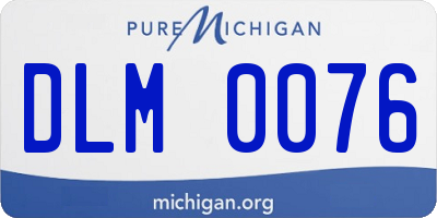 MI license plate DLM0076