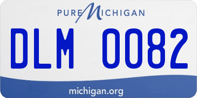 MI license plate DLM0082