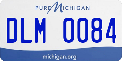 MI license plate DLM0084