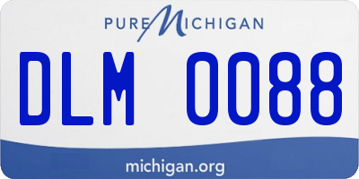 MI license plate DLM0088