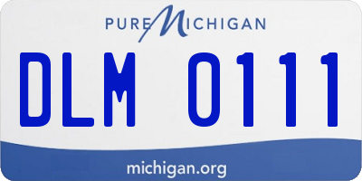 MI license plate DLM0111