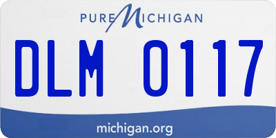 MI license plate DLM0117