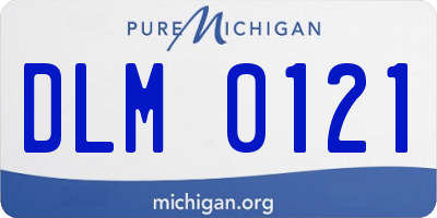 MI license plate DLM0121