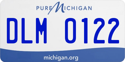 MI license plate DLM0122