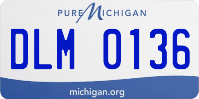 MI license plate DLM0136