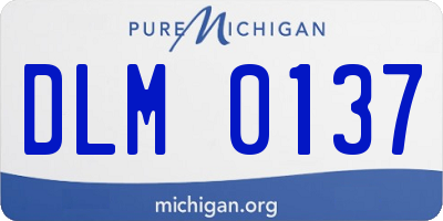 MI license plate DLM0137