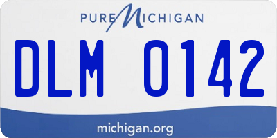 MI license plate DLM0142