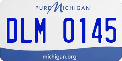 MI license plate DLM0145