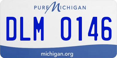 MI license plate DLM0146
