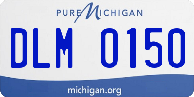 MI license plate DLM0150
