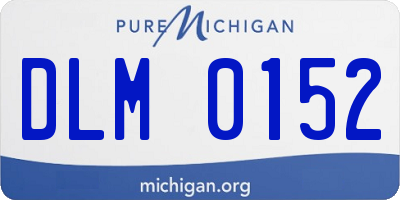 MI license plate DLM0152