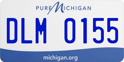 MI license plate DLM0155