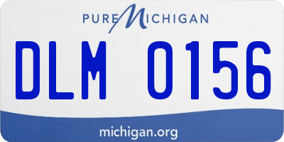MI license plate DLM0156