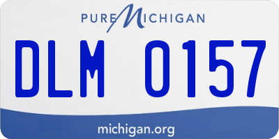 MI license plate DLM0157