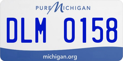 MI license plate DLM0158