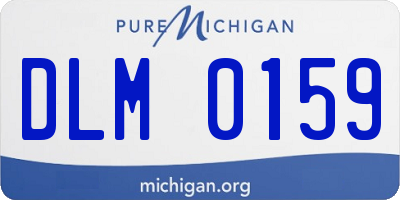 MI license plate DLM0159