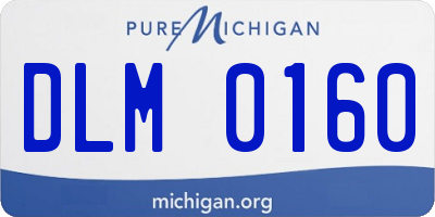 MI license plate DLM0160