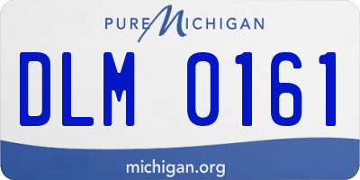 MI license plate DLM0161