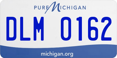 MI license plate DLM0162