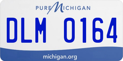 MI license plate DLM0164